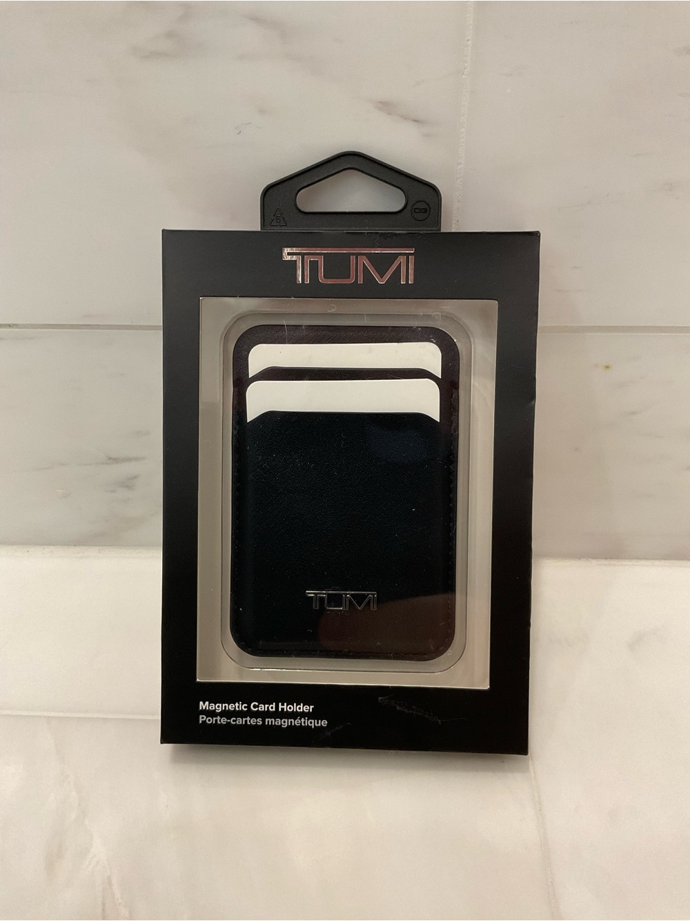 NIB Tumi MagSafe Magnetic 2 Slot Credit Card Holder Wallet - BLACK